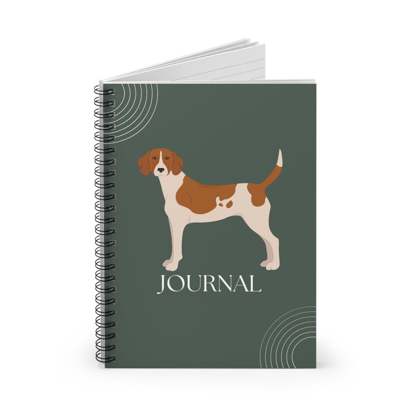 English Foxhound College Ruled Spiral Notebook