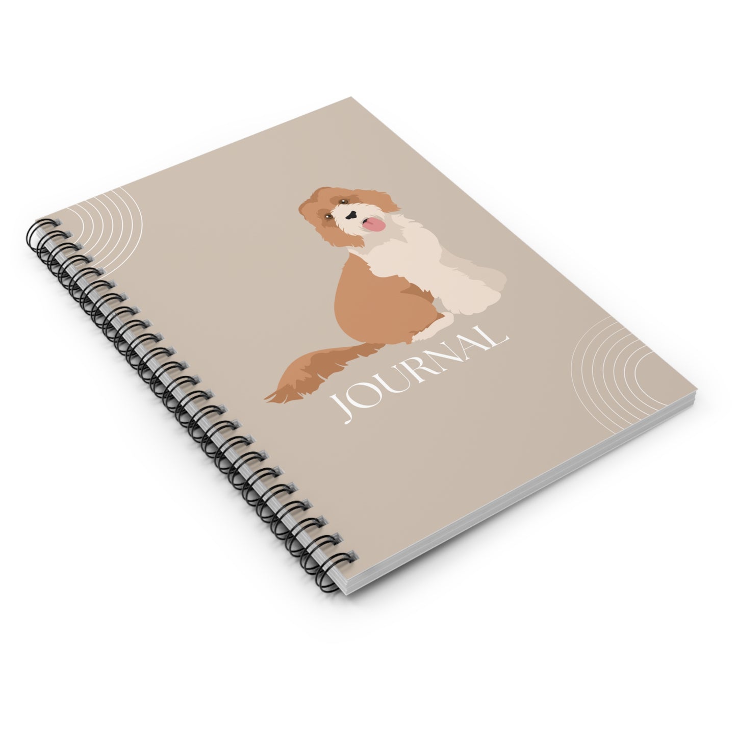 Standard Labradoodle College Ruled Spiral Notebook