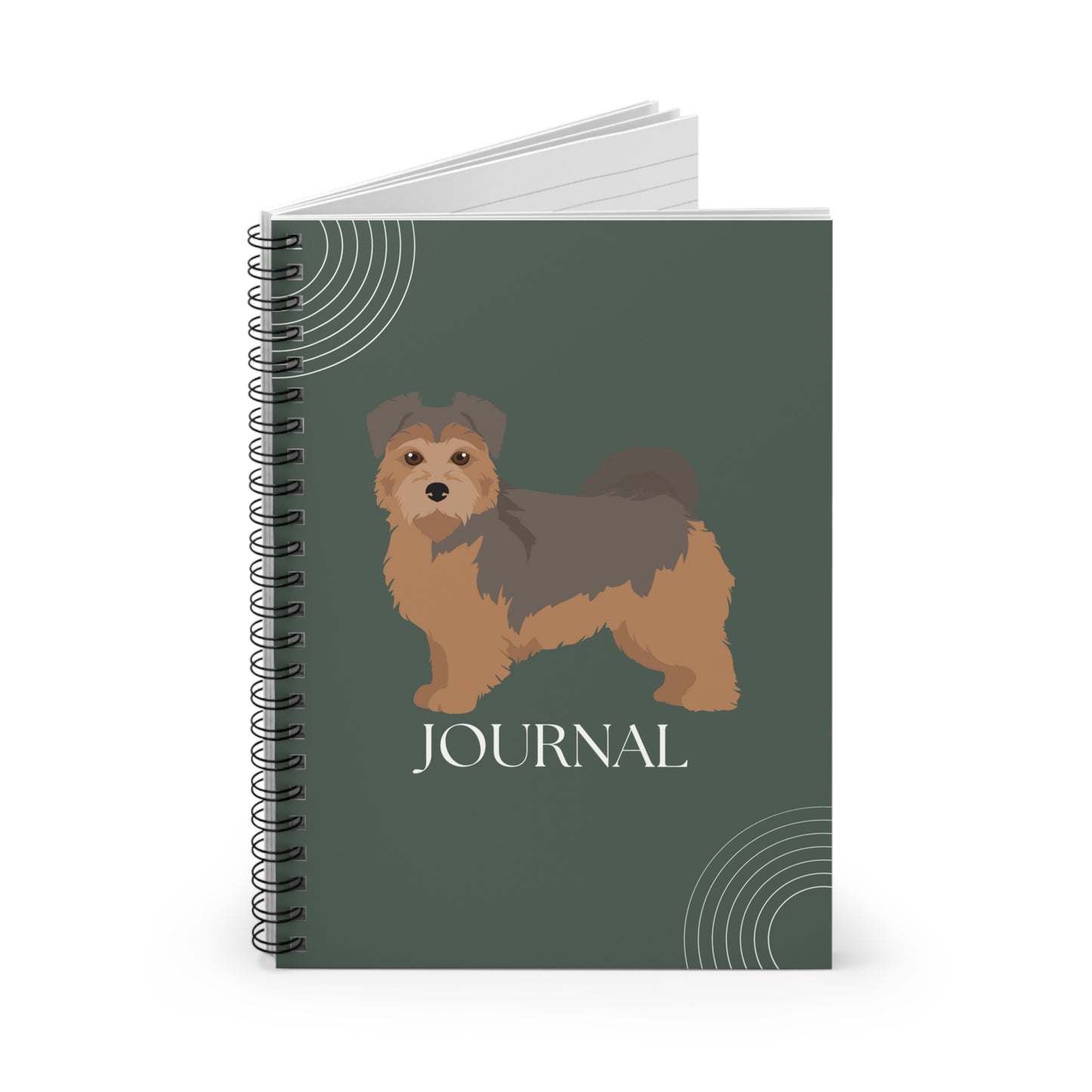 Norfolk Terrier College Ruled Spiral Notebook