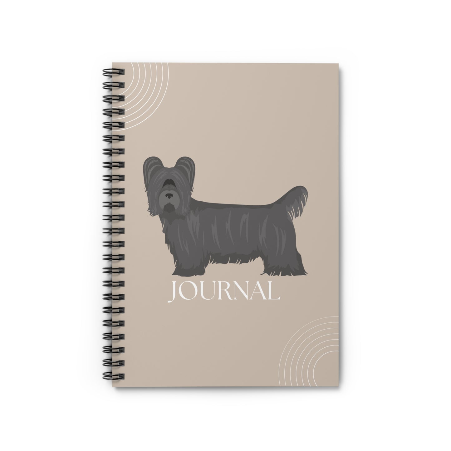 Skye Terrier College Ruled Spiral Notebook