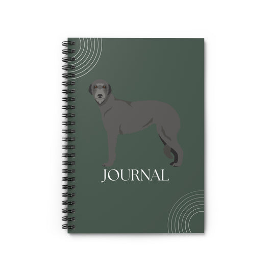 Scottish Deerhound College Ruled Spiral Notebook