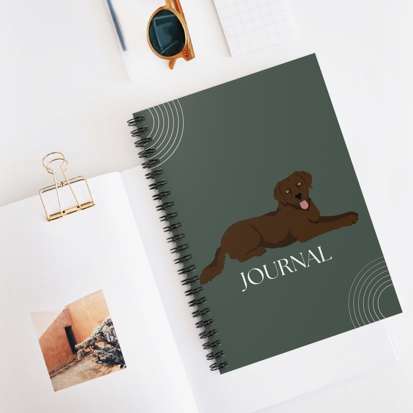 Chesapeake Bay Retriever College Ruled Spiral Notebook