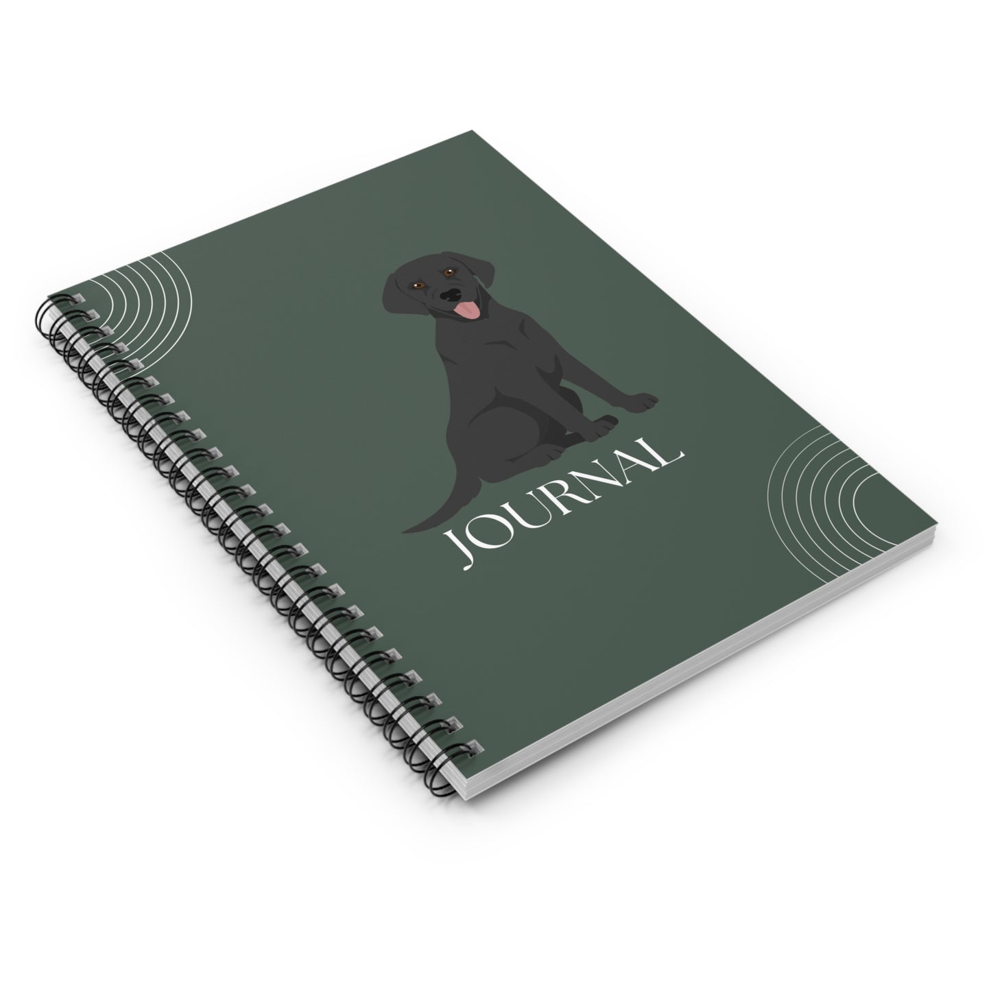 Flat-Coated Retriever College Ruled Spiral Notebook