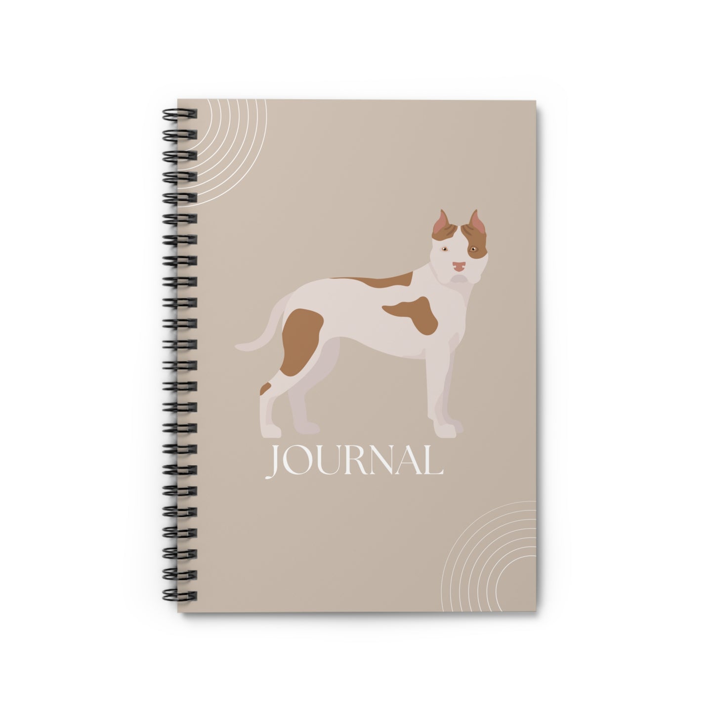 Staffordshire Bull Terrier College Ruled Spiral Notebook