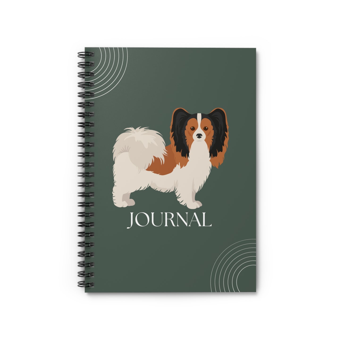 Papillon College Ruled Spiral Notebook