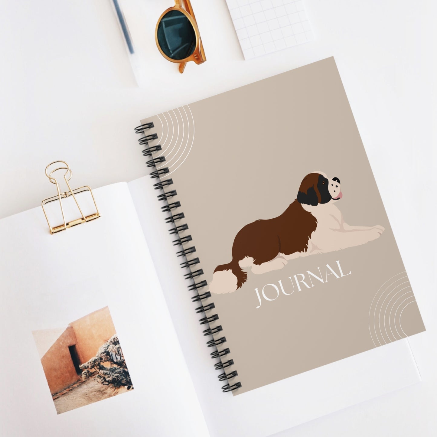 Saint Bernard College Ruled Spiral Notebook