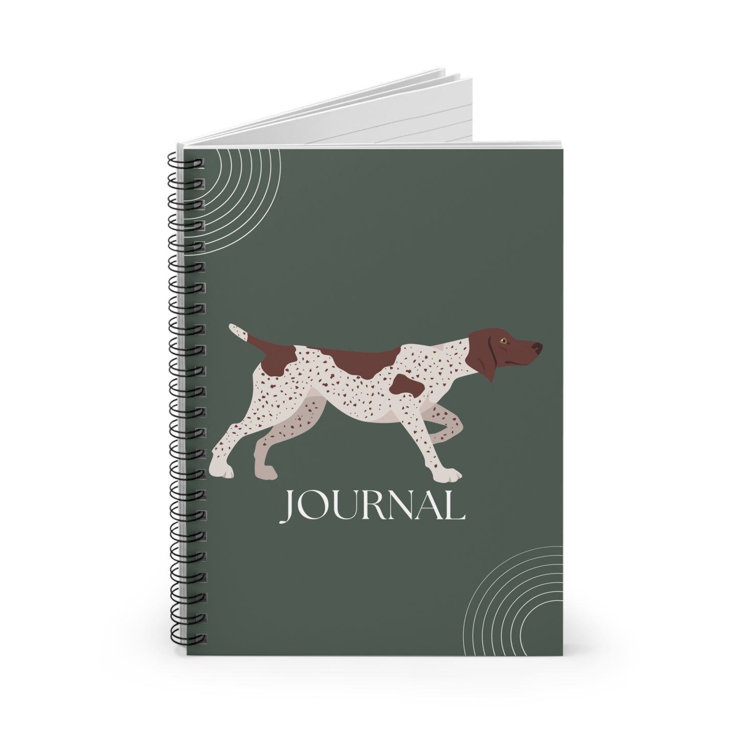 German Shorthaired Pointer College Ruled Spiral Notebook