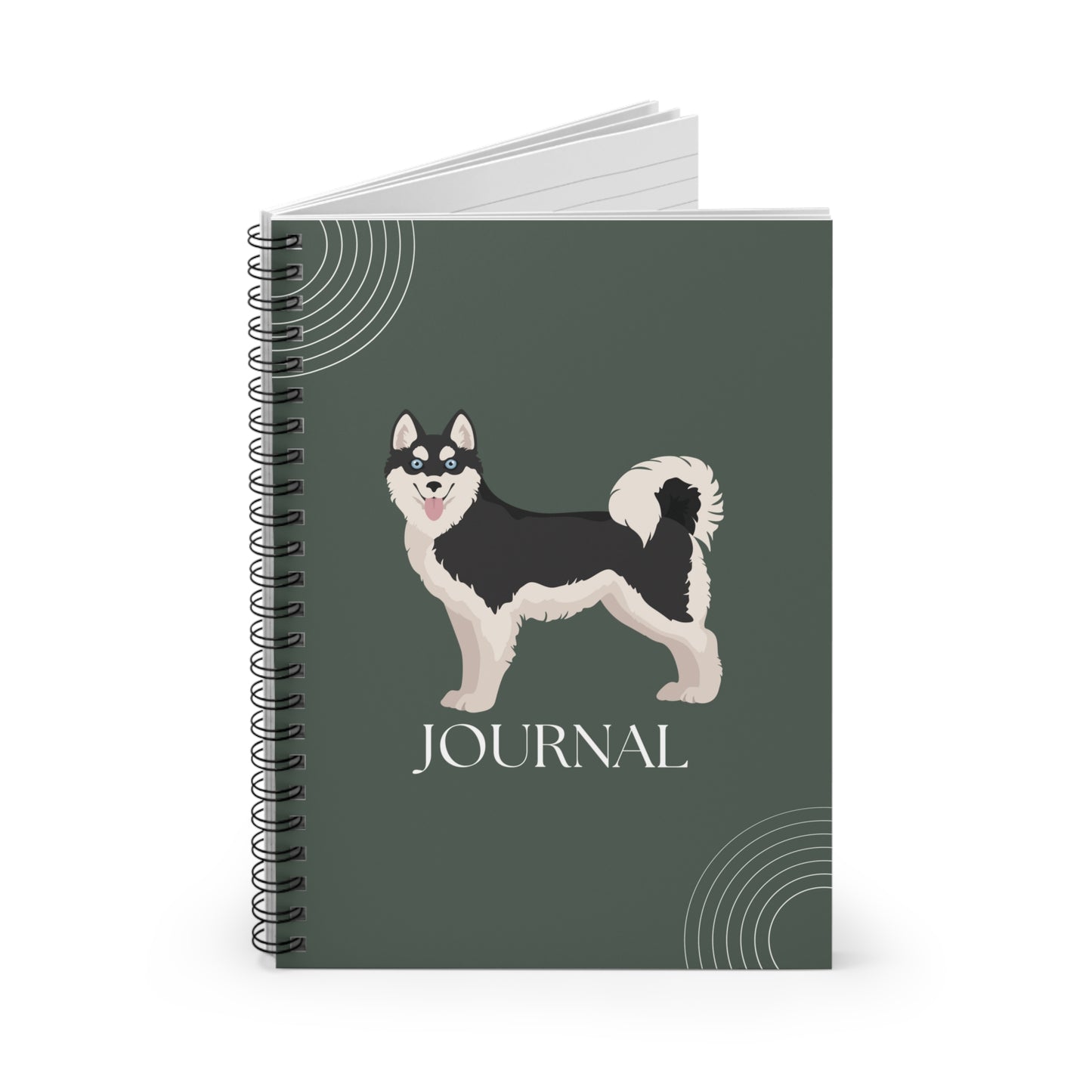 Alaskan Klee Kai College Ruled Spiral Notebook