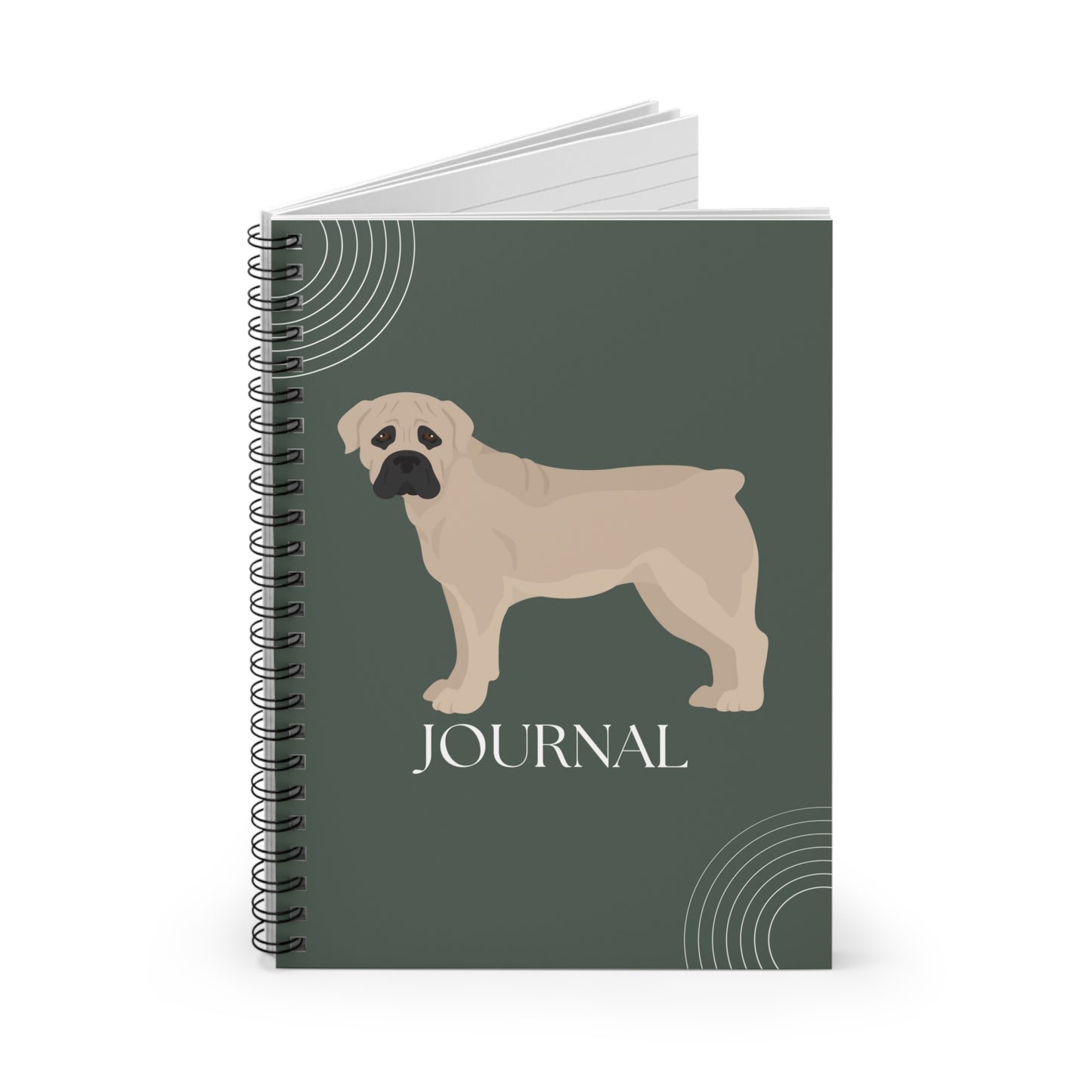 Boerboel College Ruled Spiral Notebook