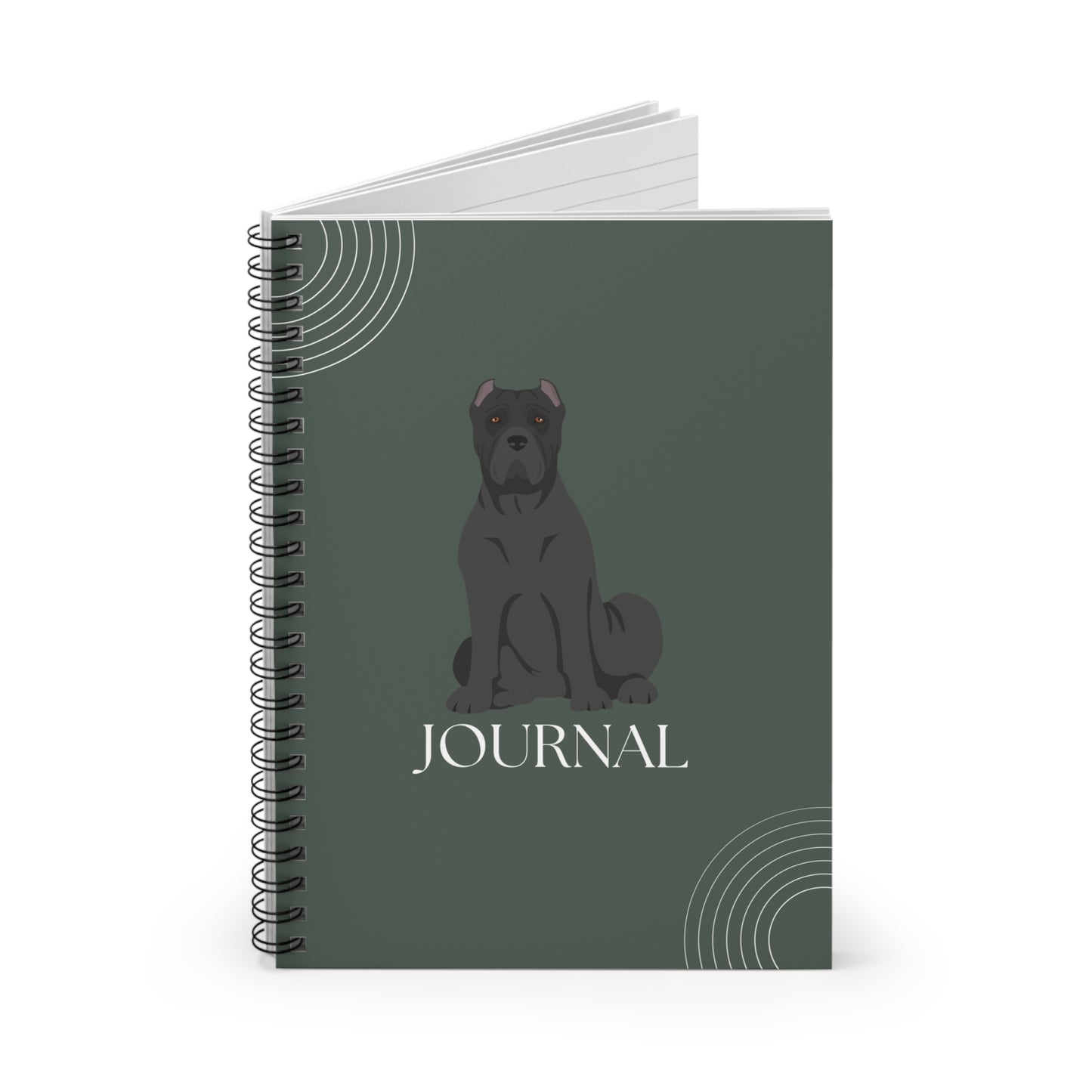 Cane Corso College Ruled Spiral Notebook