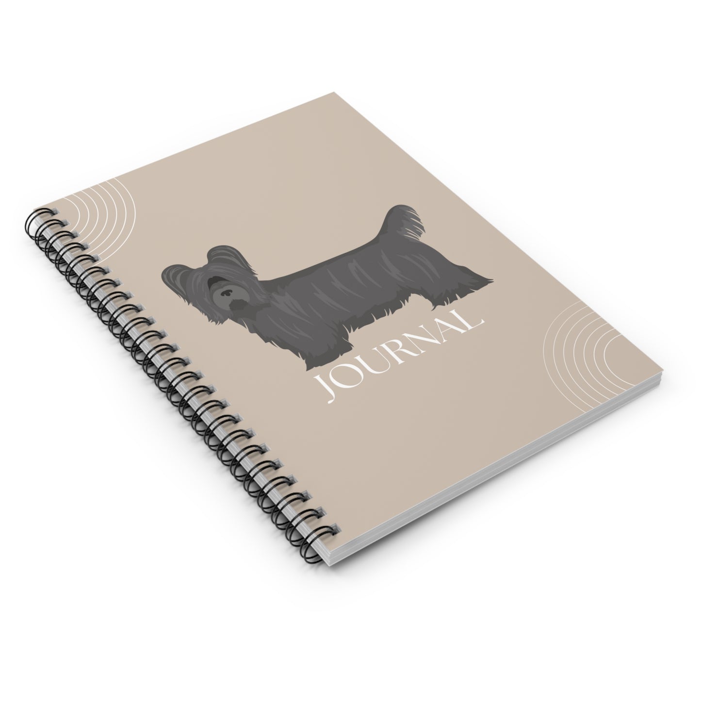 Skye Terrier College Ruled Spiral Notebook