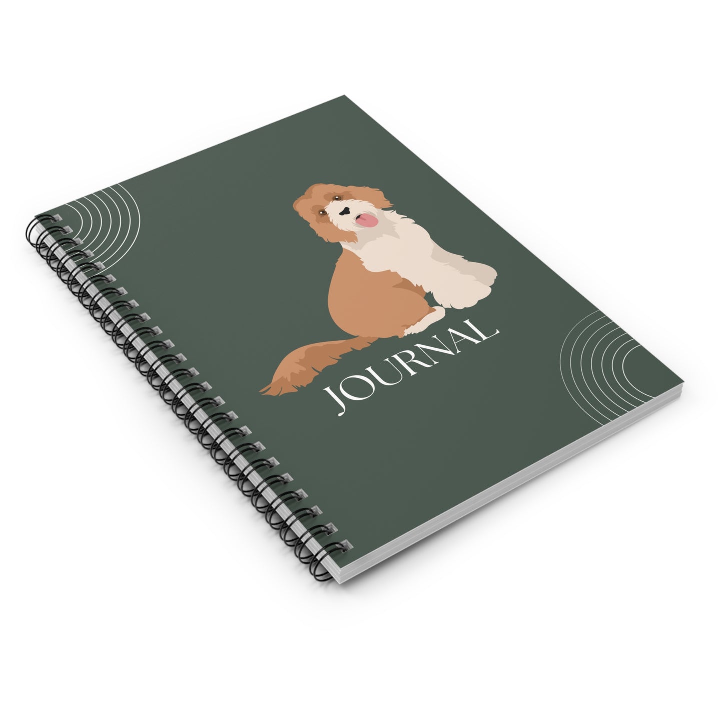 Standard Labradoodle College Ruled Spiral Notebook