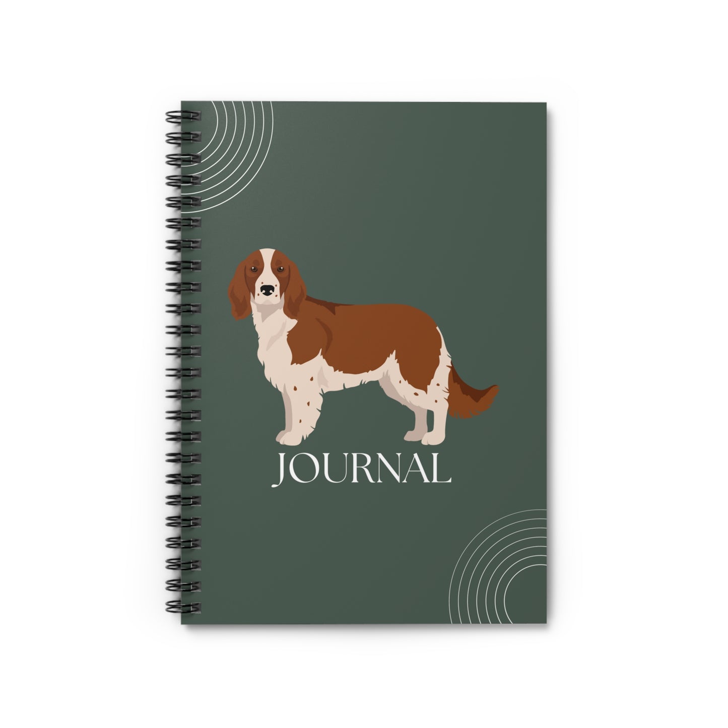 Welsh Springer Spaniel College Ruled Spiral Notebook