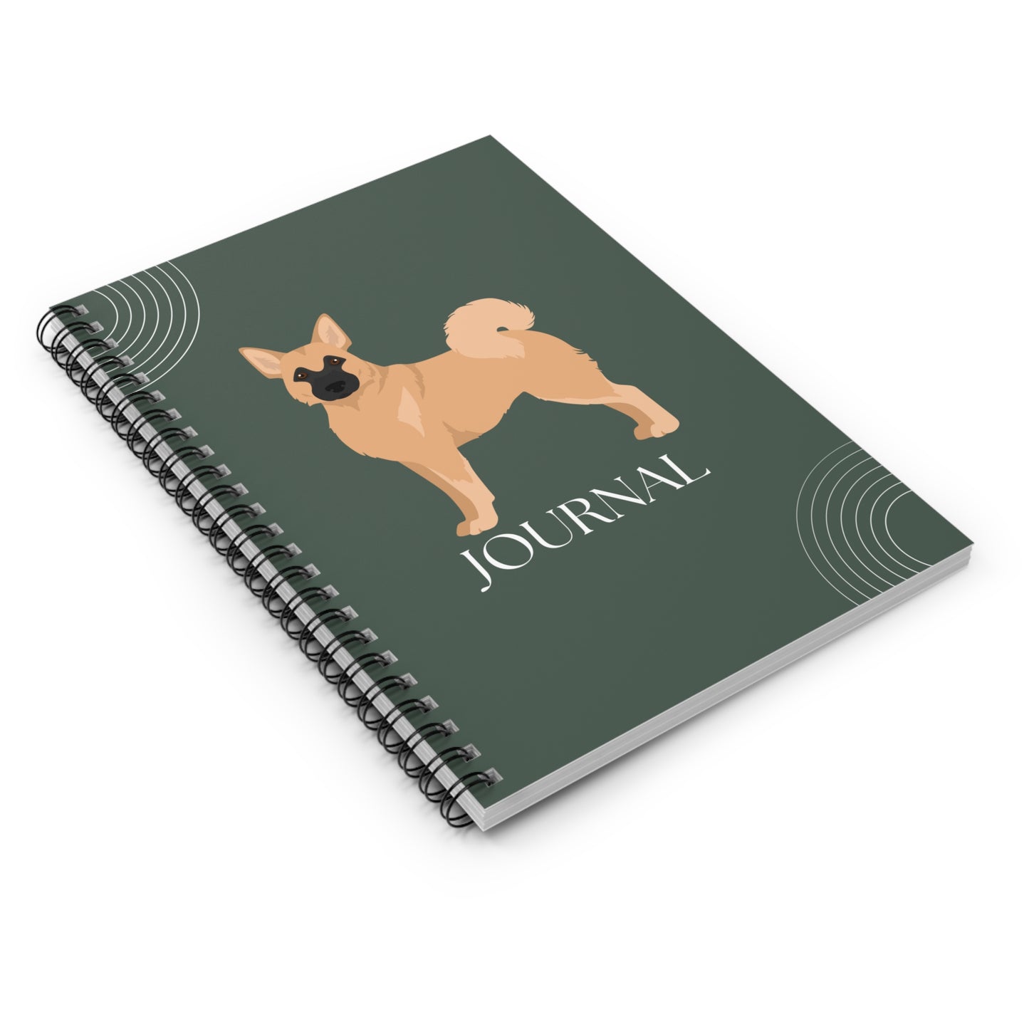 Norwegian Buhund College Ruled Spiral Notebook