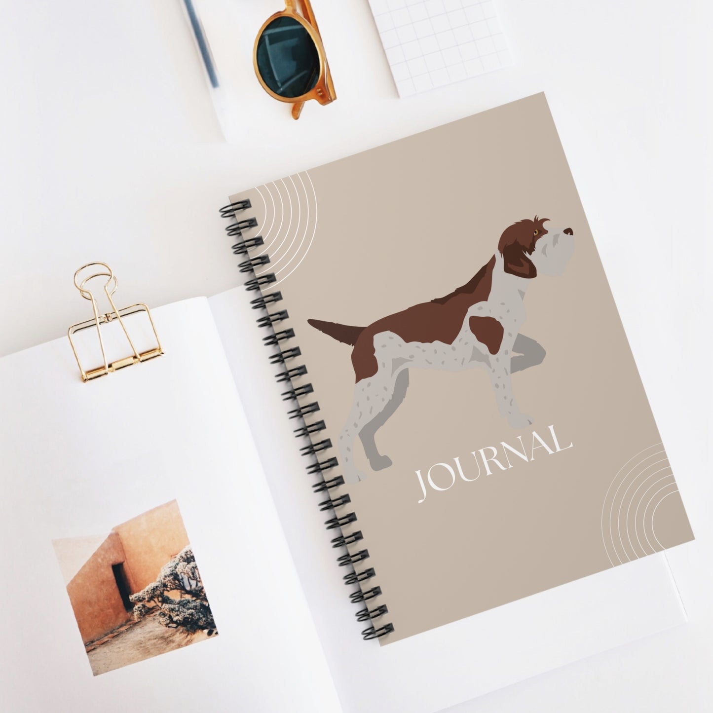 Wirehaired Pointing Griffon College Ruled Spiral Notebook