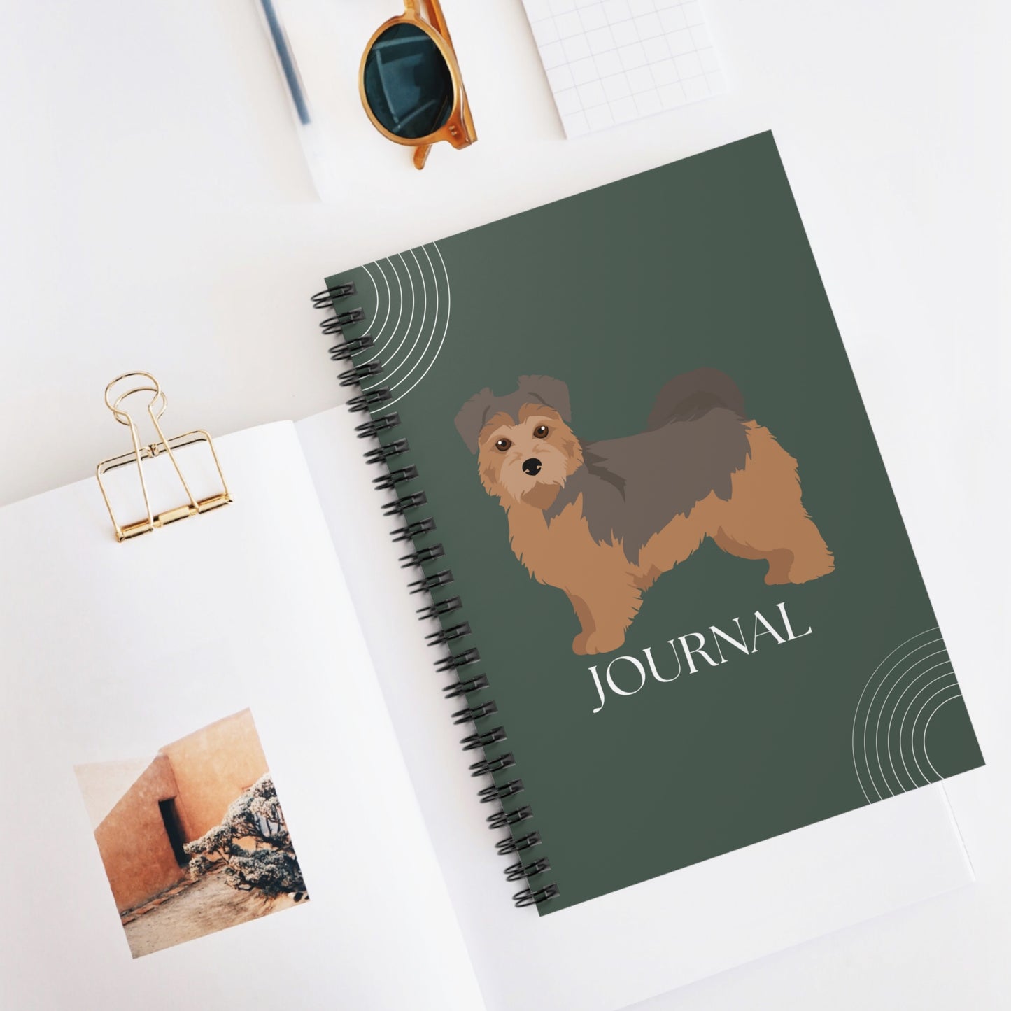 Norfolk Terrier College Ruled Spiral Notebook