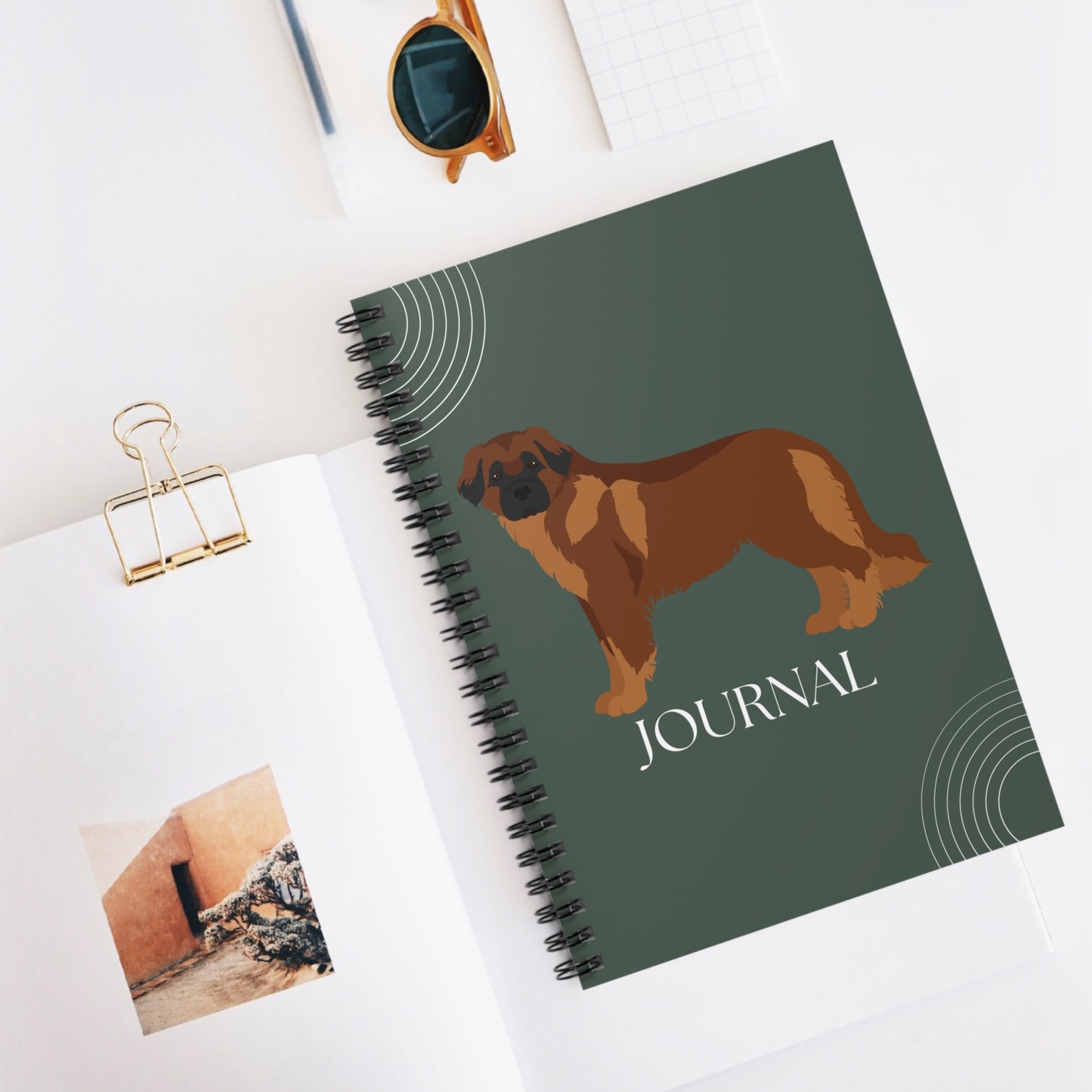 Estrela Mountain Dog College Ruled Spiral Notebook