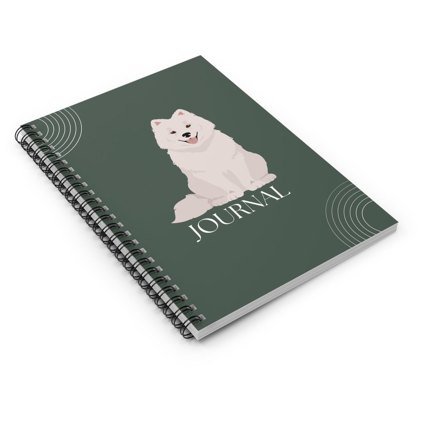 Samoyed College Ruled Spiral Notebook