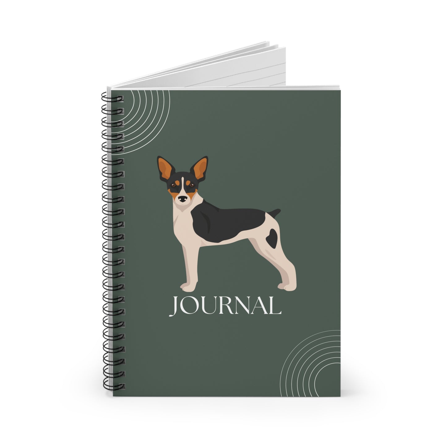 Rat Terrier College Ruled Spiral Notebook