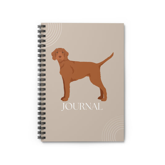 Wirehaired Vizsla College Ruled Spiral Notebook