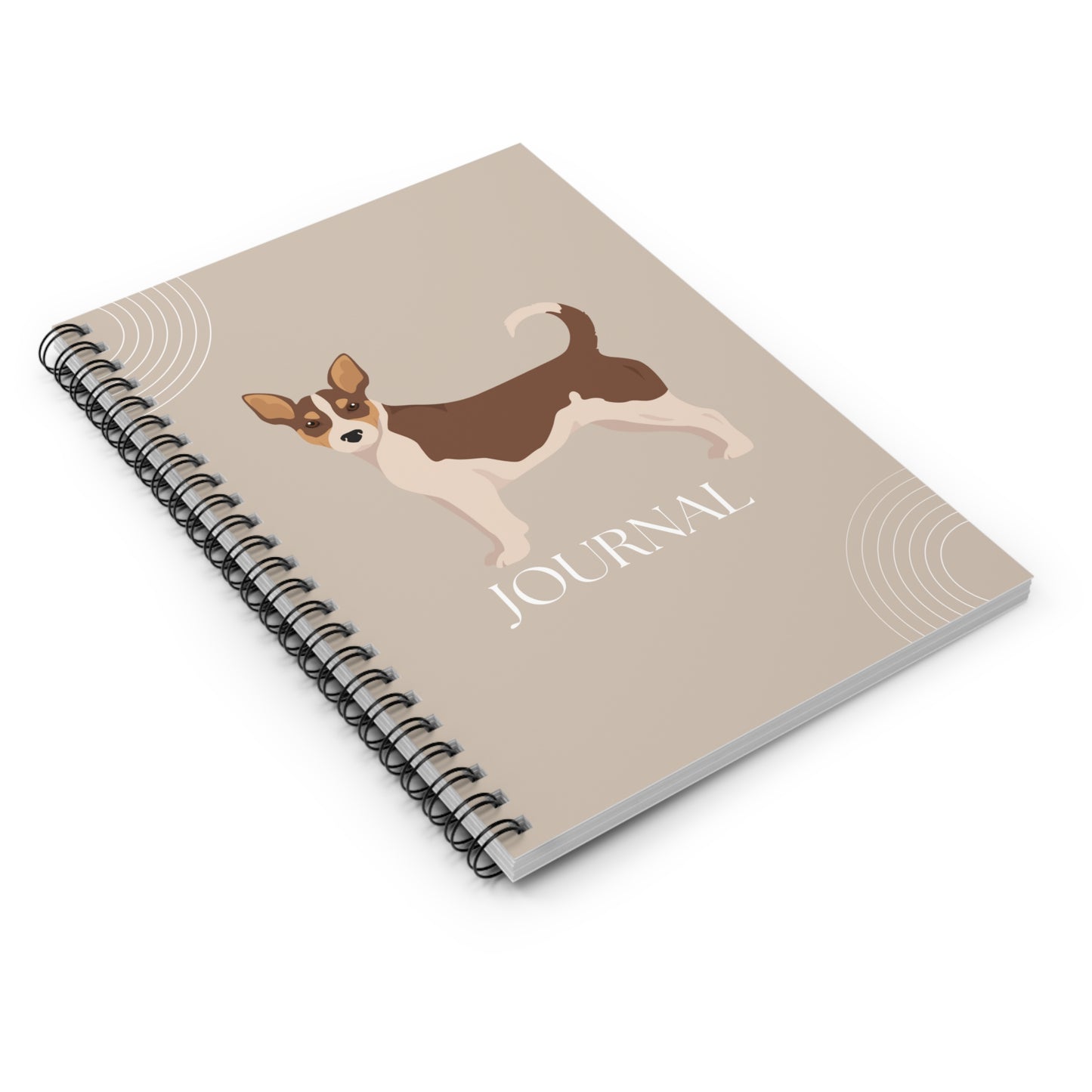 Teddy Roosevelt Terrier College Ruled Spiral Notebook