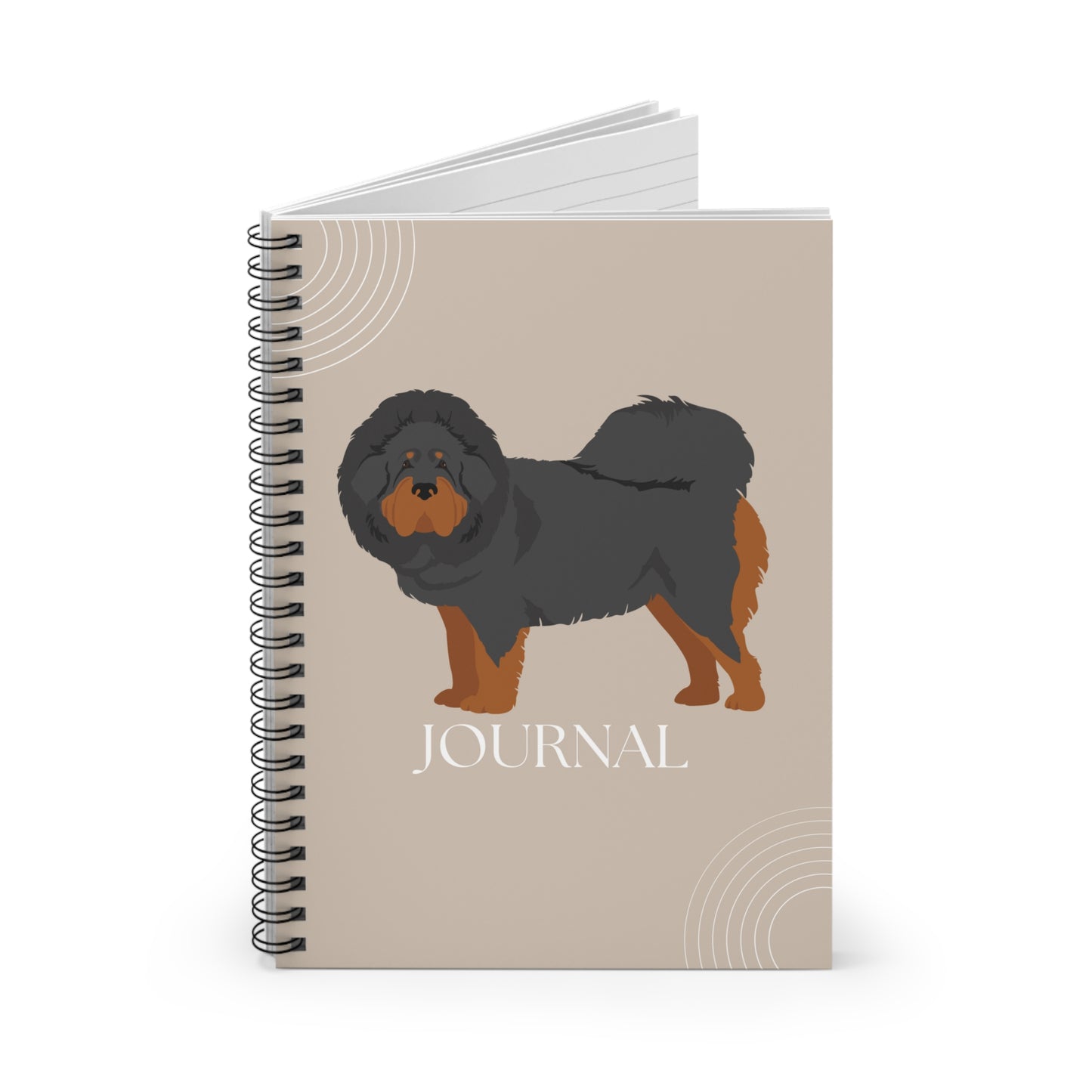 Tibetan Mastiff College Ruled Spiral Notebook